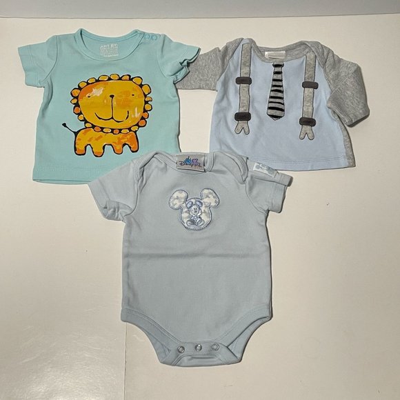 Baby Boy Clothing Lot of 24 Sleepers Jacket Short Long Sleeve Rompers 3M to 6M - Picture 5 of 13